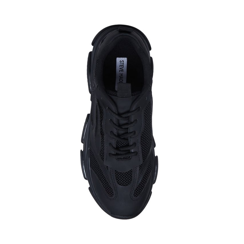 Black Steve Madden Possess Men's Sneakers | PH 1396DP16